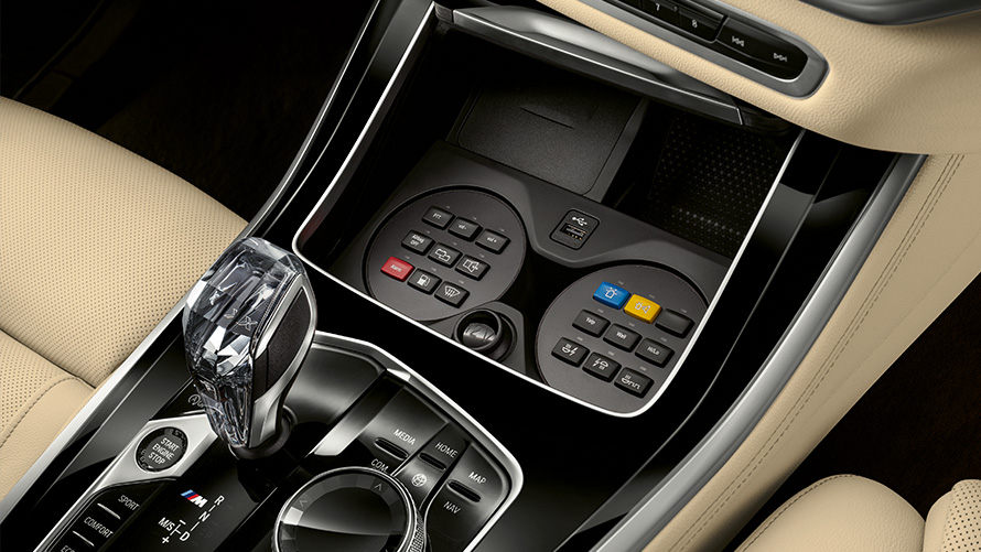 Véhicules de sécurité BMW Équipement supplémentaire intérieur console centrale Véhicules de sécurité BMW Équipement supplémentaire intérieur console centrale