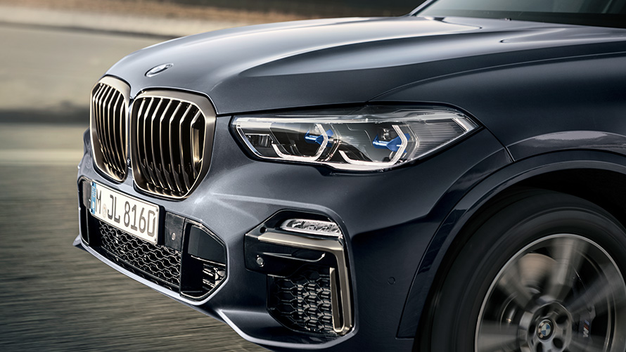 Les véhicules BMW Protection sont dotés d'une double calandre Les véhicules de sécurité BMW sont équipés de doubles naseaux BMW Details