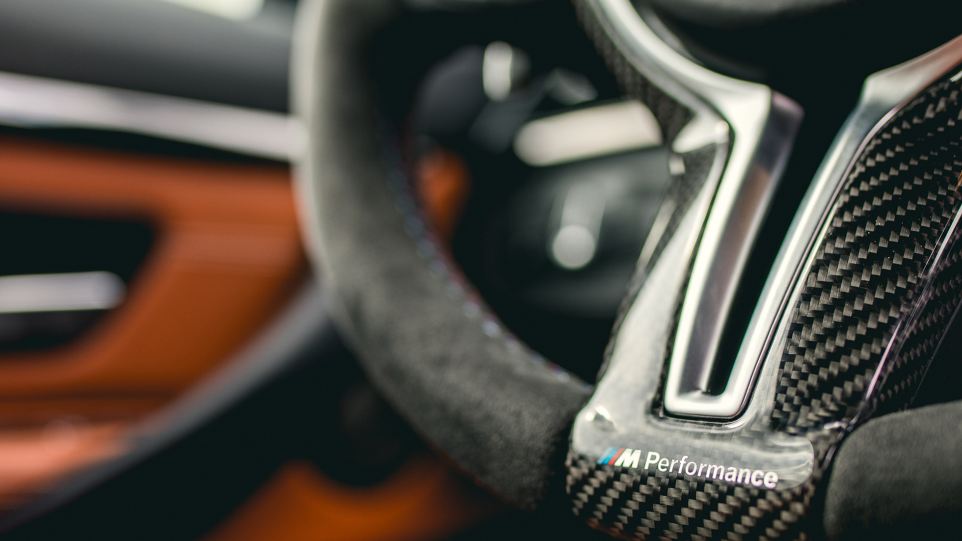 Volant M Performance BMW M Performance Pro en carbone-Alcantara Volant M Performance design BMW M Performance Pro en carbone-Alcantara