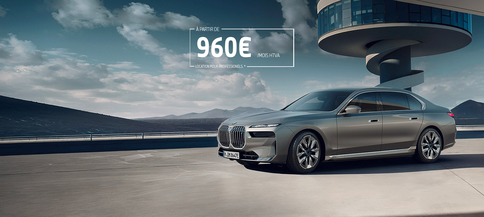 BMW i7 G70 2022 BMW Individual Oxid grey metallic vue de profil