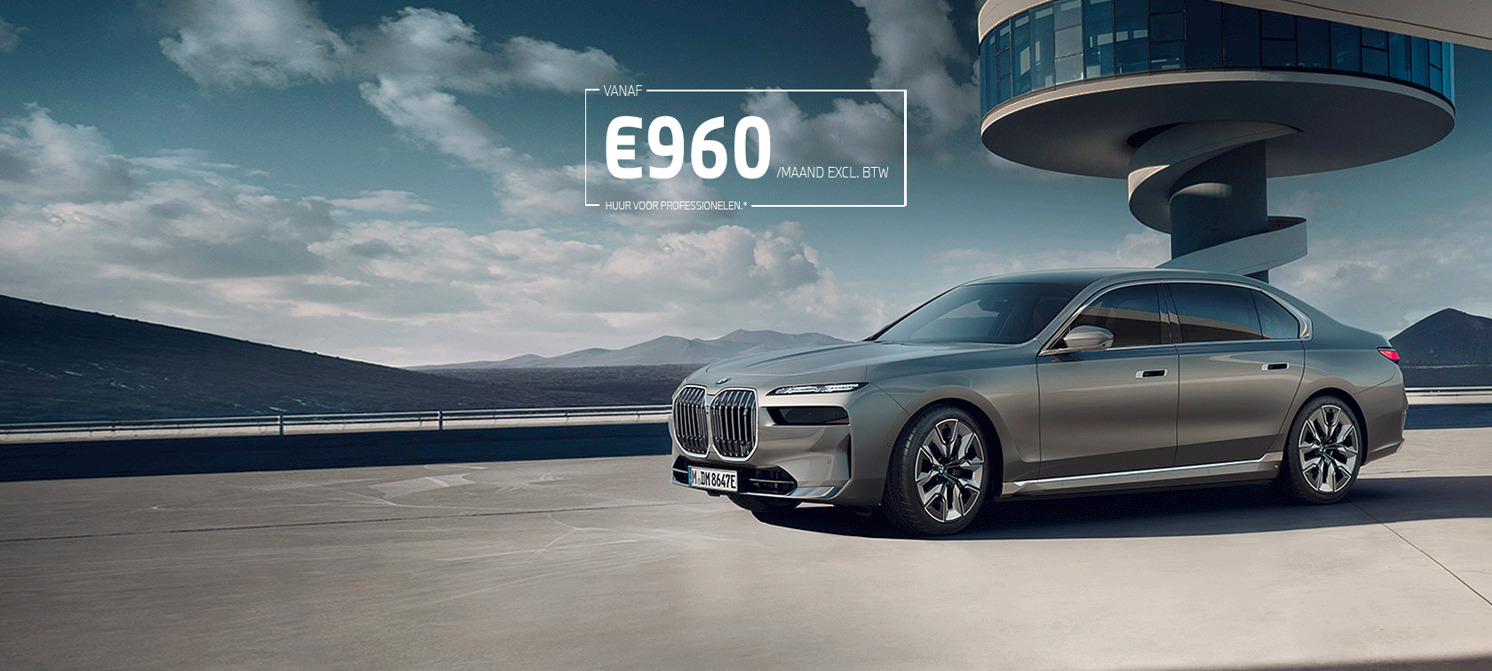 BMW i7 G70 2022 BMW Individual Oxid grey metallic zijaanzicht